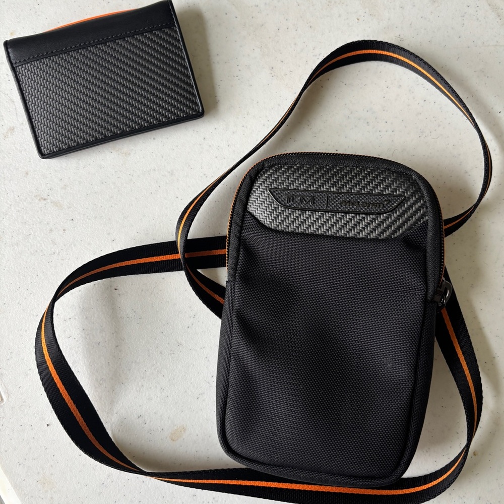 AUTHENTIC TUMI MCLAREN Small Crossbody & Wallet Set